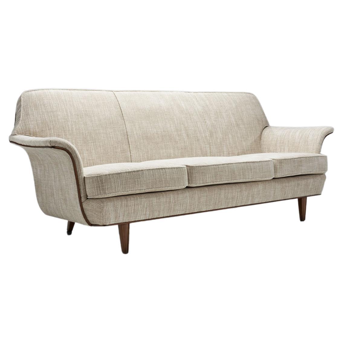 Swedish Mid-Century Cabinetmaker Sofa, Sweden 1950s