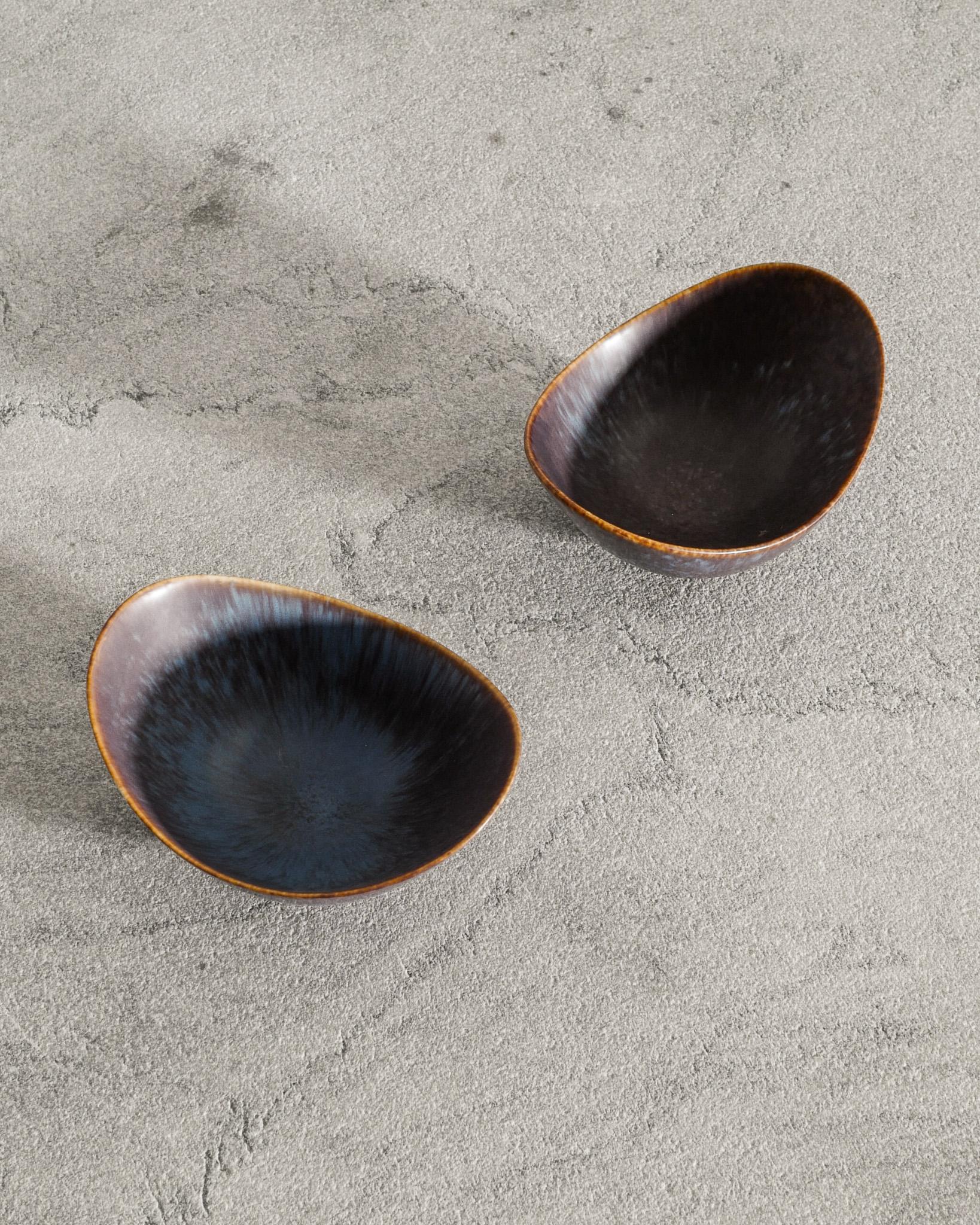 Svedese Ciotole svedesi di metà secolo in ceramica 