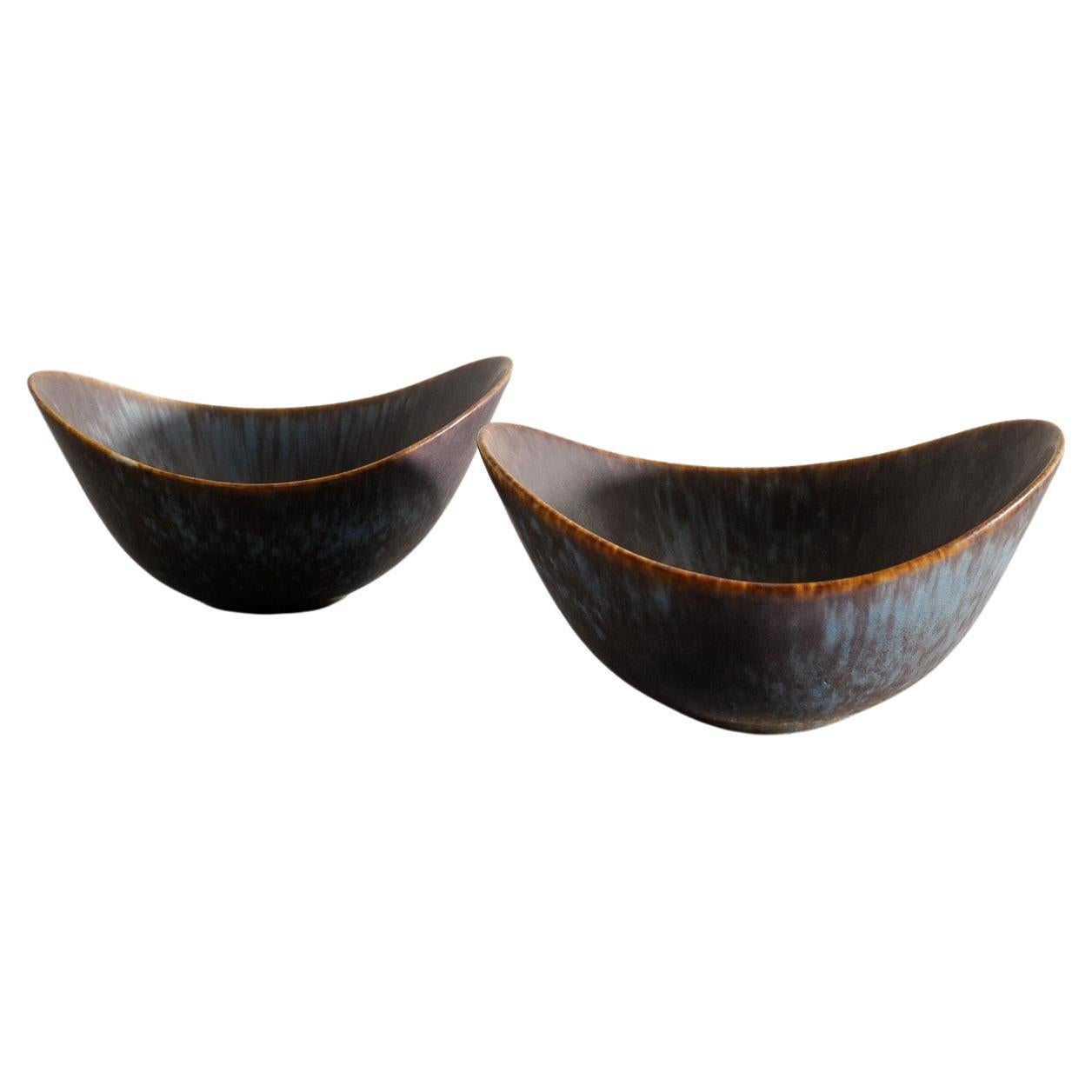 Ciotole svedesi di metà secolo in ceramica "ARO" di Gunnar Nylund per Rörstrand, anni '50 in vendita