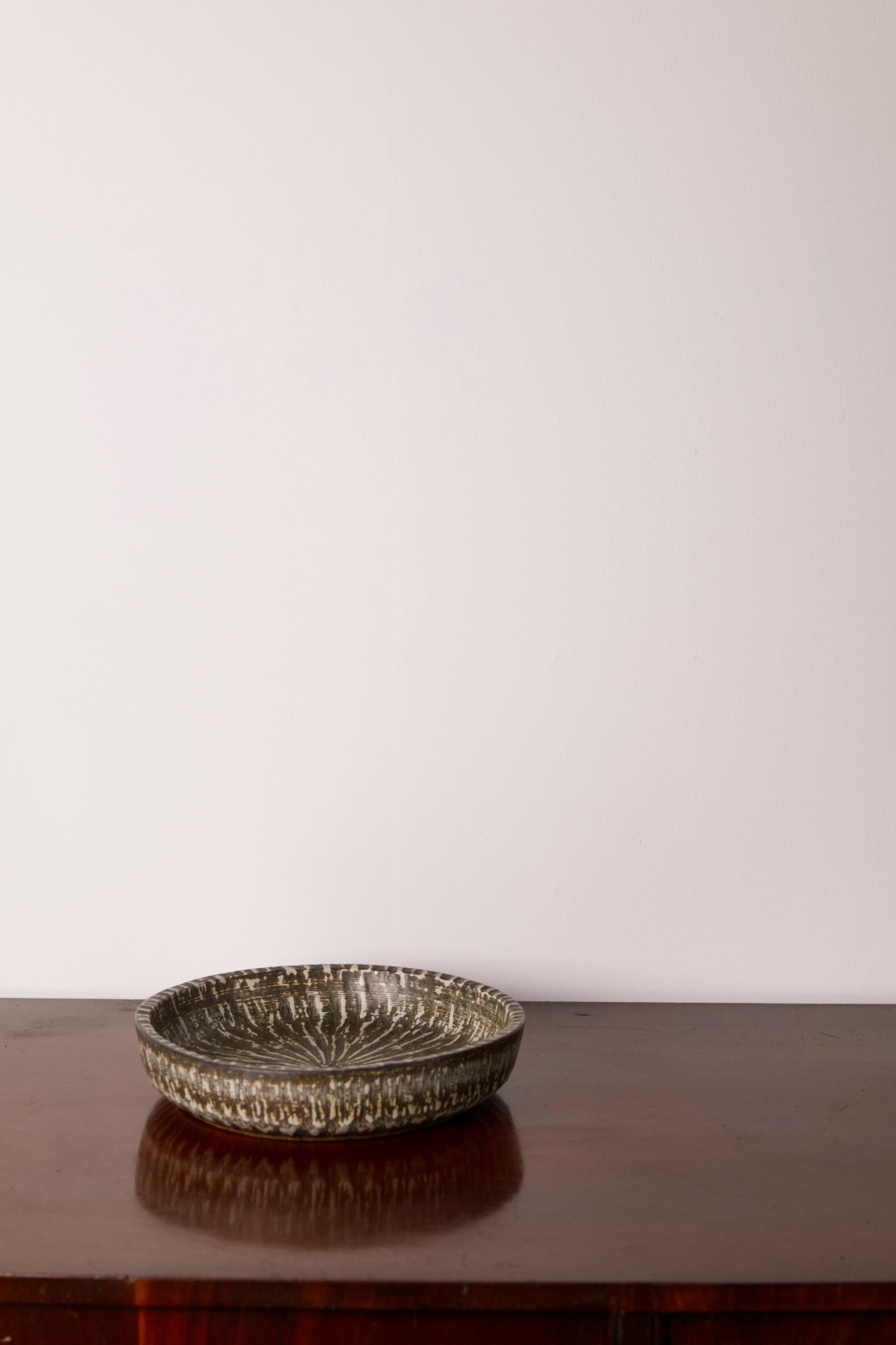 Scandinavian Modern Swedish Mid Century Ceramic Dish 