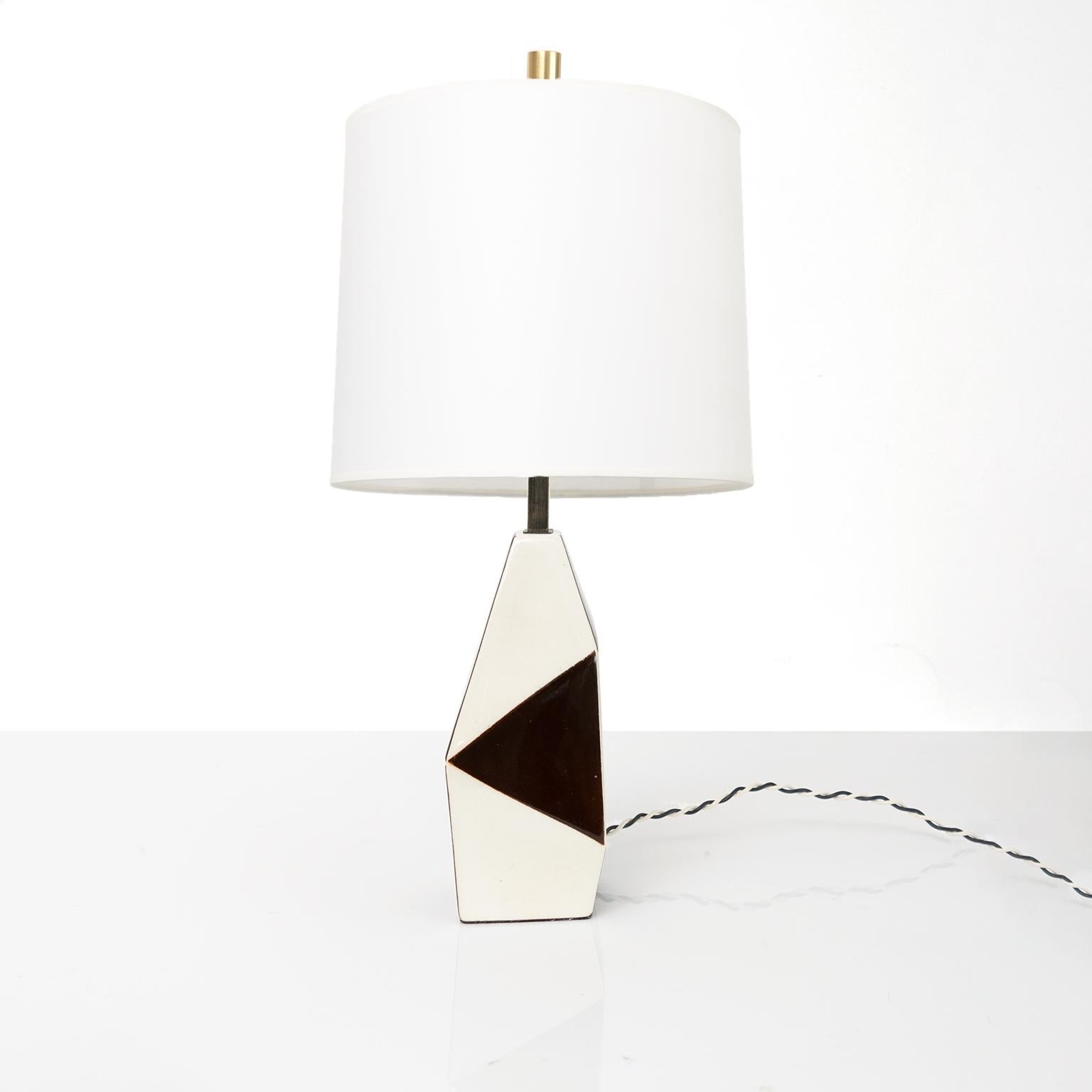 Patinated Swedish Midcentury Ceramic Lamp by Designer Carl-Harry Stalhane for Rorstrand