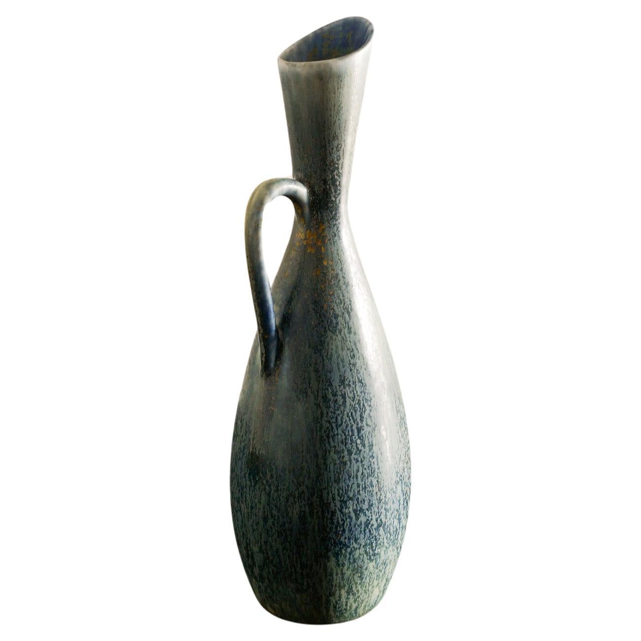 Swedish Mid Century Ceramic Pitcher by Carl-Harry Stålhane for Rörstrand, 1950s  For Sale
