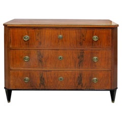 Swedish Mid-Century Chest of Drawers with Golden Birch Veneers