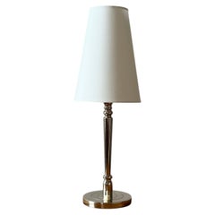 Mid-century Swedish Chrome Table Lamp with Hammered Base, 1960's