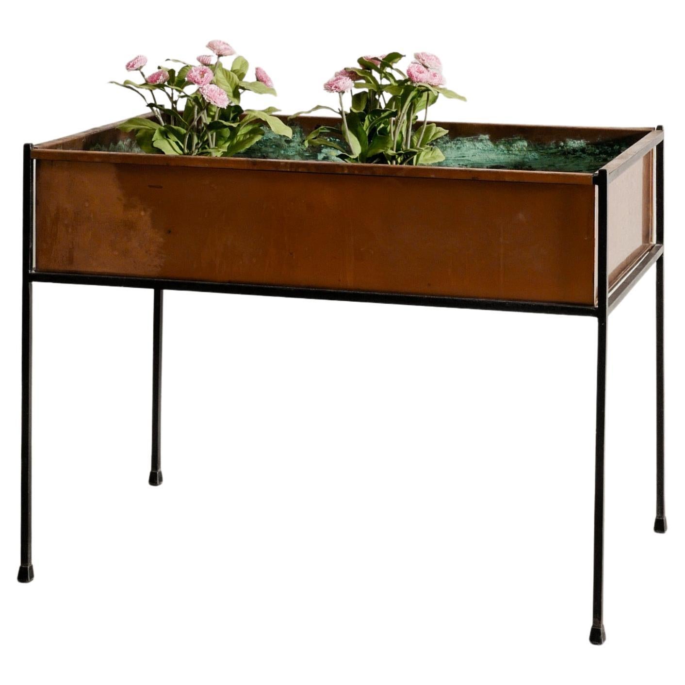 Swedish Mid Century Copper Flower Table Planter by Hans-Agne Jakobsson, 1950s For Sale