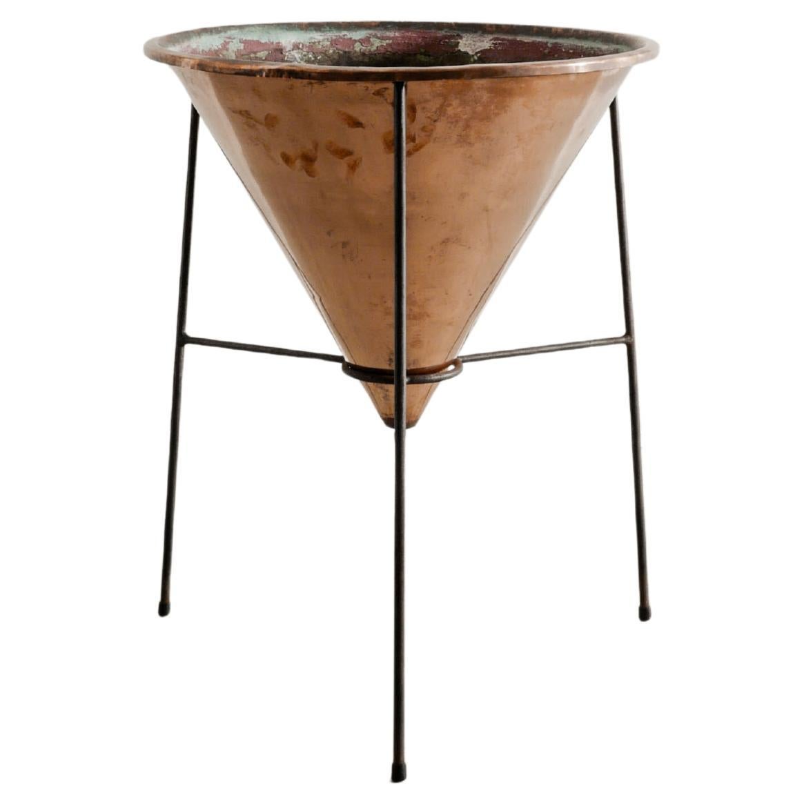 Swedish Mid Century Copper Flower Table Planter by Hans-Agne Jakobsson, 1950s