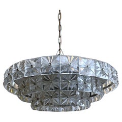 Retro Swedish mid-century crystal chandelier by Eriksmåla, 1960s
