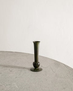 Jarrón decorativo sueco de bronce de mediados de siglo de GAB Suecia fabricado en 1930