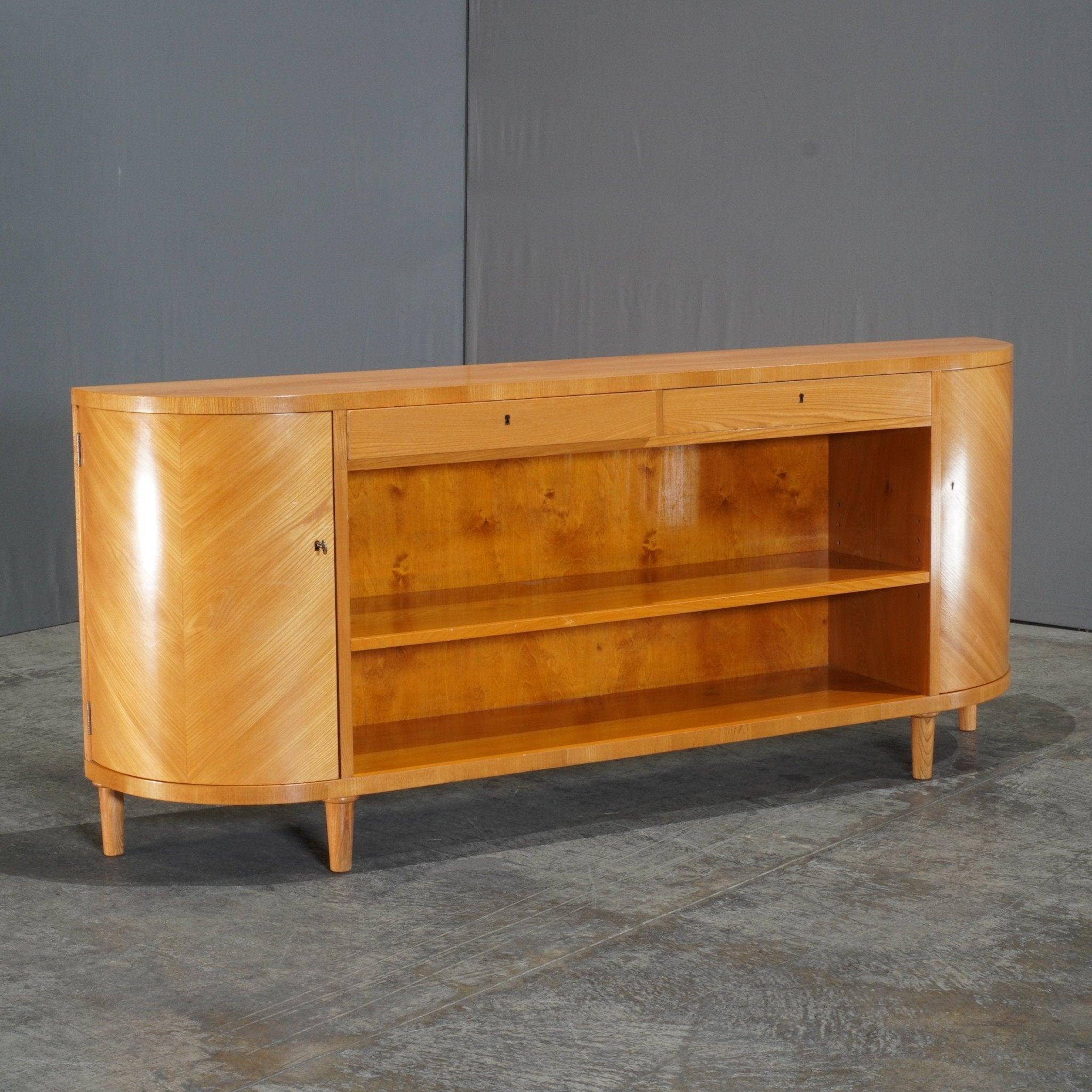Scandinavian Modern Swedish Mid-Century Elm Sideboard