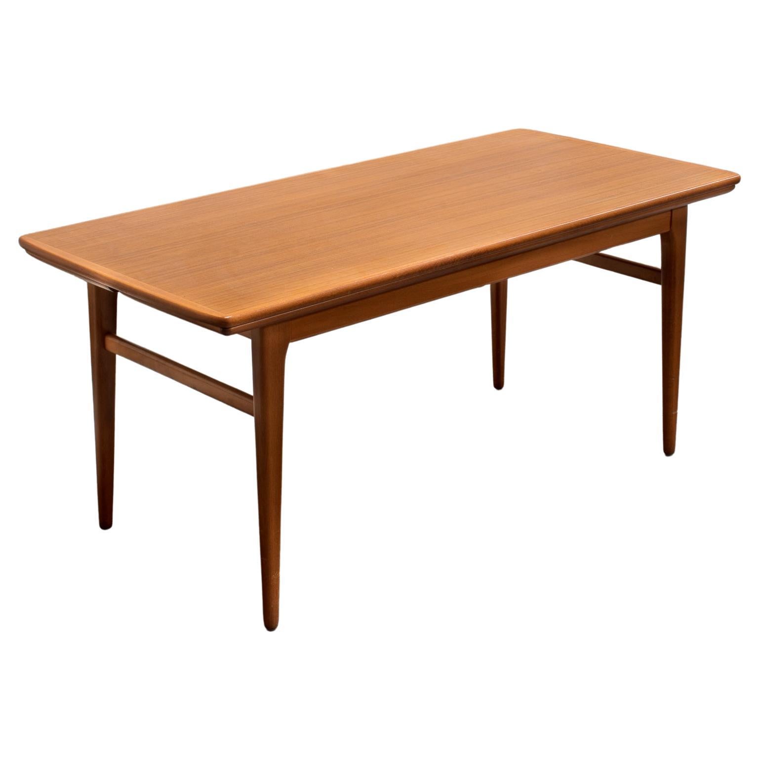 Swedish Mid-Century Expandable Adjustable Height Coffee Table For Sale