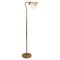Swedish Mid Century Floor Lamp in Brass by Josef Frank for Svenskt Tenn