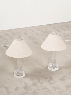 Schwedische Mid-Century-Glas-Tischlampen von Carl Fagerlund für Orrefors