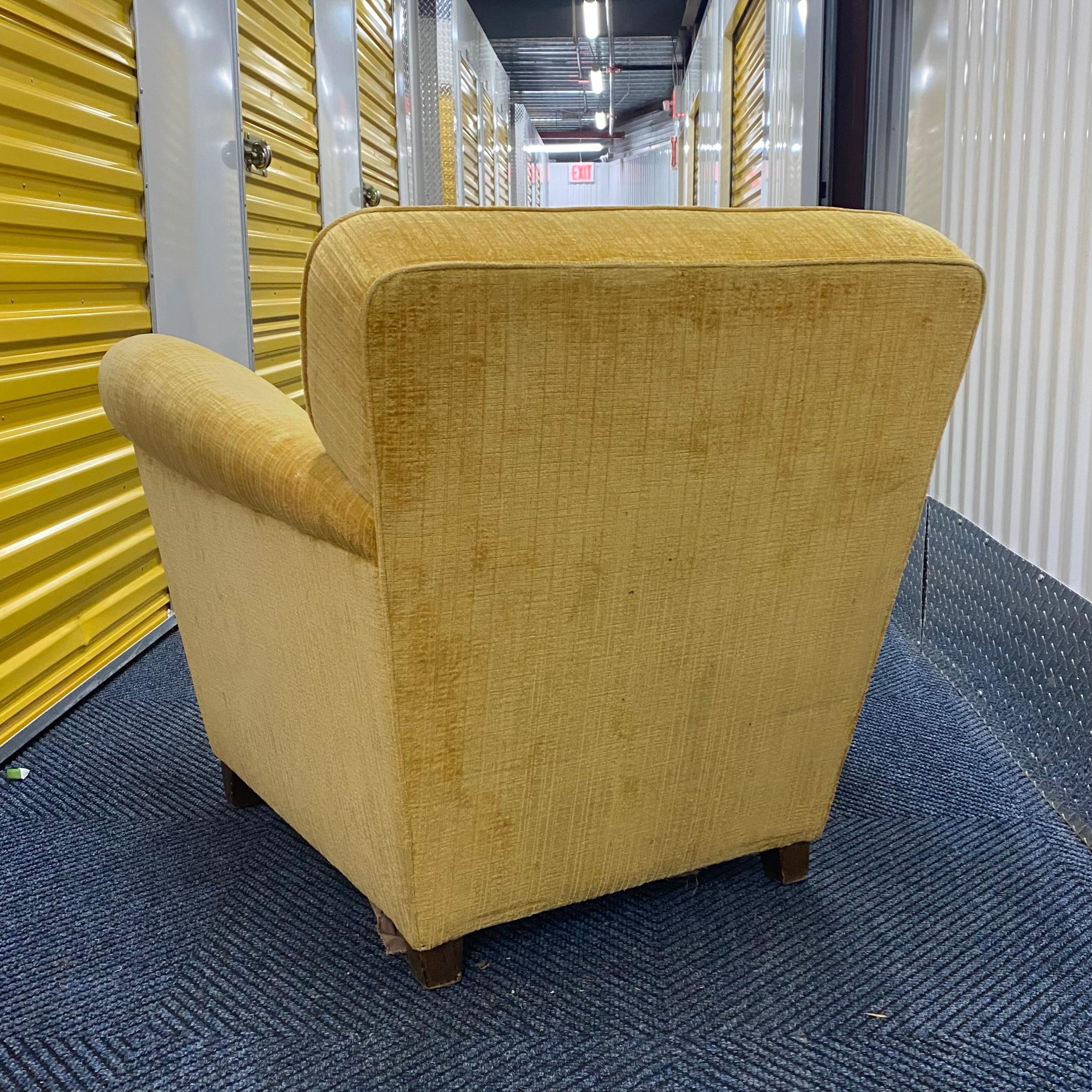 Silla de salón sueca de mediados de siglo Tela en venta