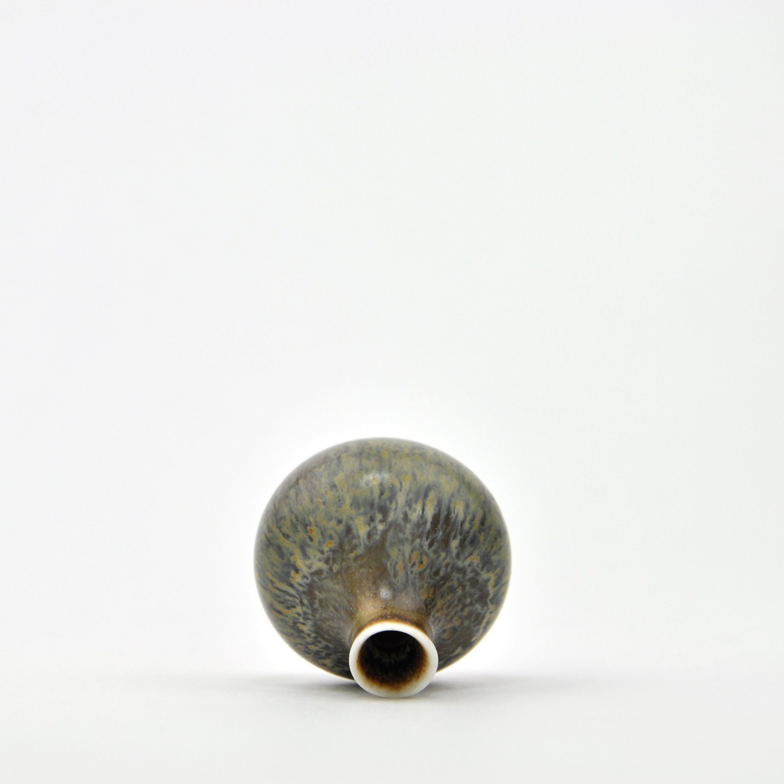 Mid-Century Modern Swedish Mid-Century Miniature Vase by Carl-Harry Stalhane for Rorstrand For Sale