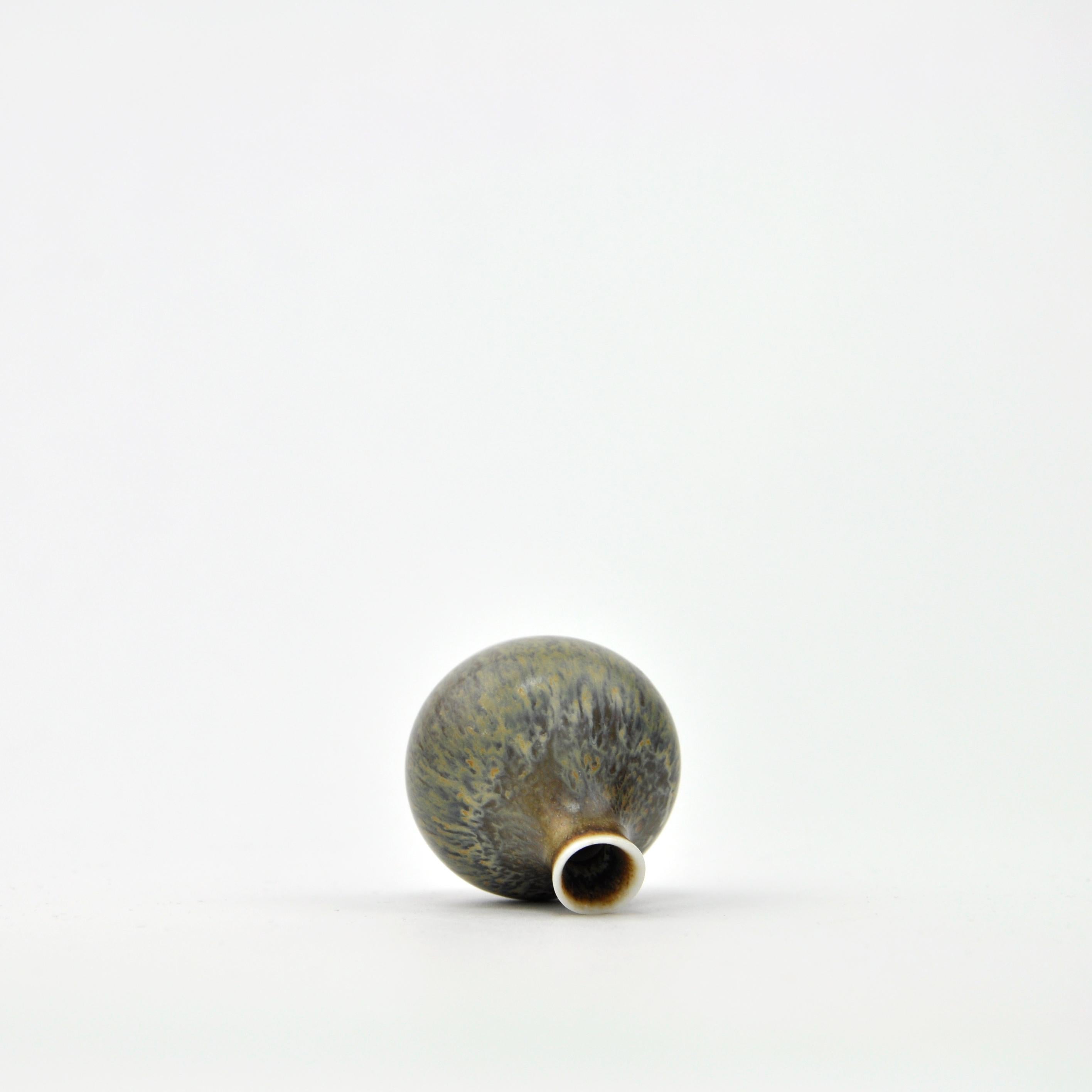 Ceramic Swedish Mid-Century Miniature Vase by Carl-Harry Stalhane for Rorstrand For Sale