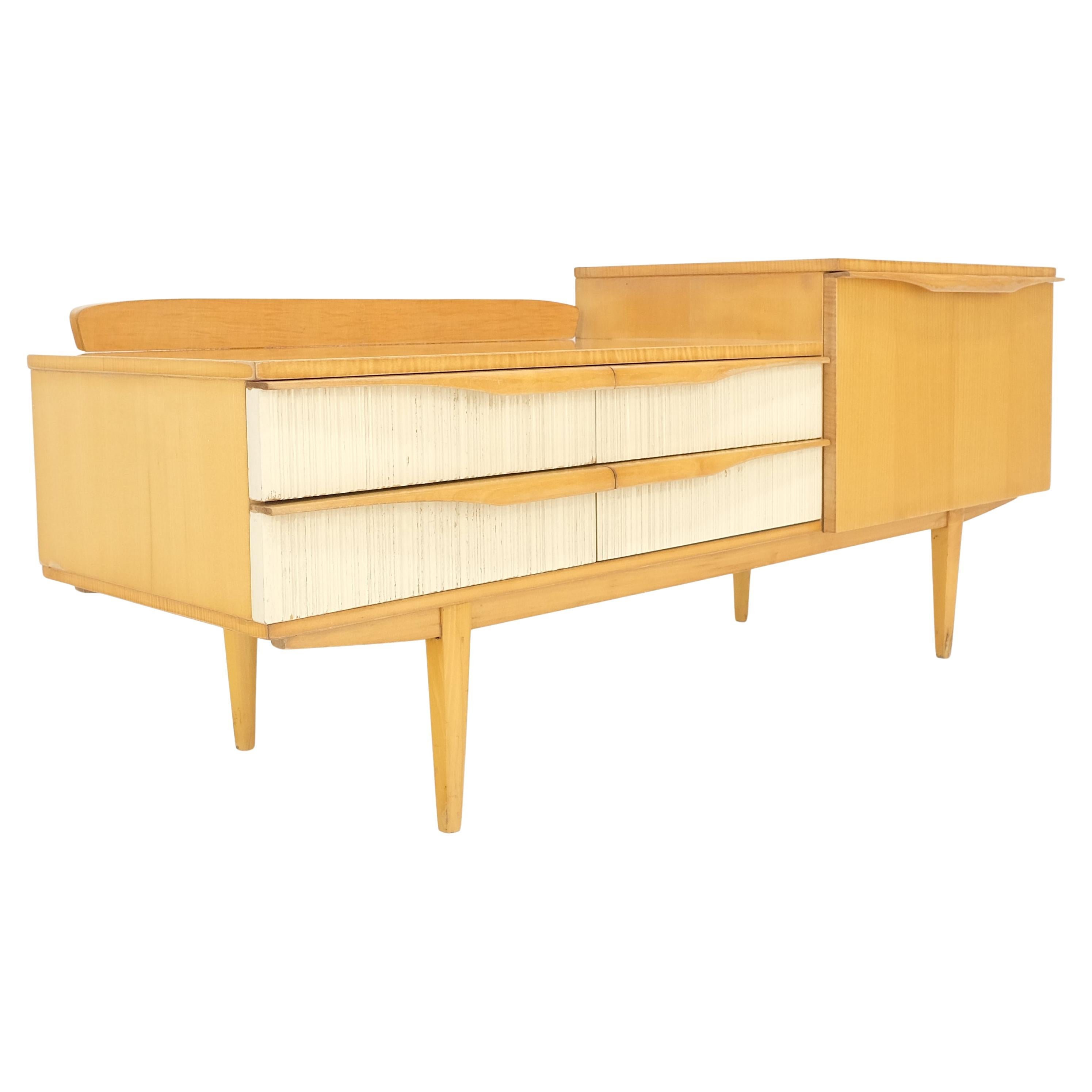 Mid-Century Modern Swedish Mid Century Modern 1950s Blond Birch Drop  Door Console Entry Hall Table For Sale