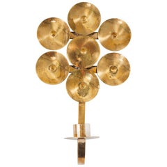 Vintage Swedish Mid-Century Modern Brass Candle Lampette