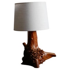 Schwedische Mid-Century-Modern-Tischlampe aus Wurzelholz, 1960er Jahre