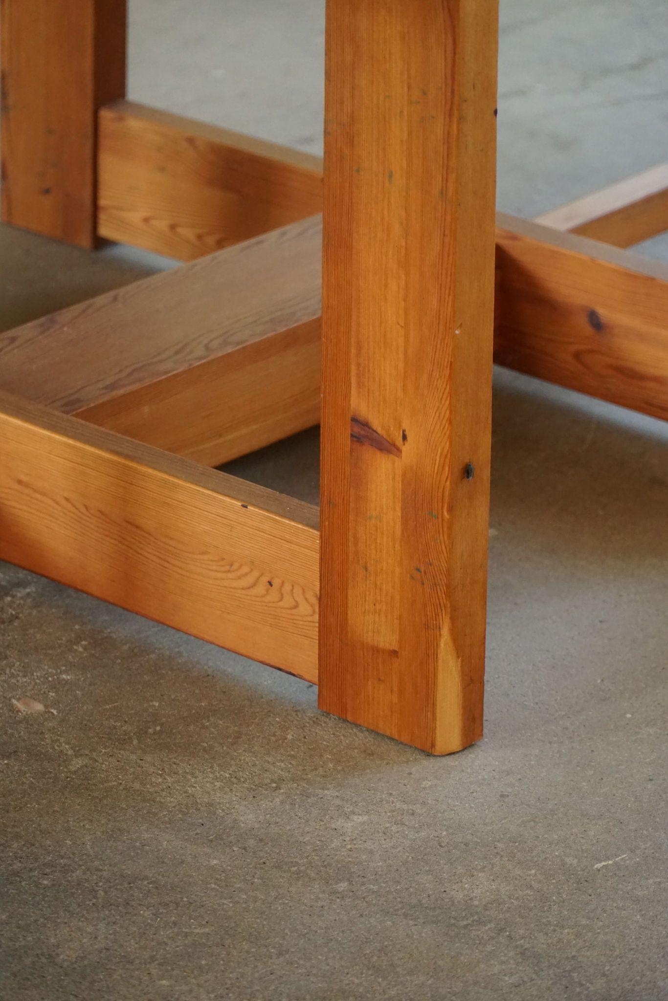 Swedish Mid Century Modern, Drop Leaf Folding Table in Pine, Sven Larsson, 1960s For Sale 10