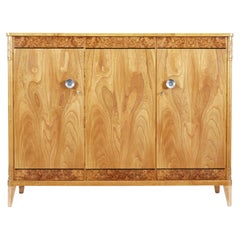 Swedish mid century modern elm and birch sideboard