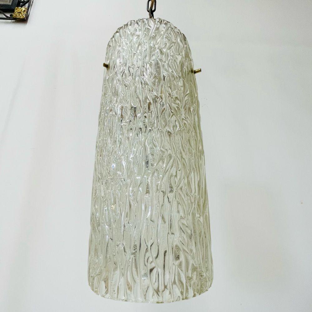 Swedish Mid-Century Modern Glass Chandelier / Pendant / Hanging Lamp, 1960s For Sale 1