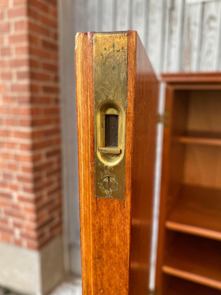 Swedish MidCentury Modern Inlaid With Brass Hardware By J.O