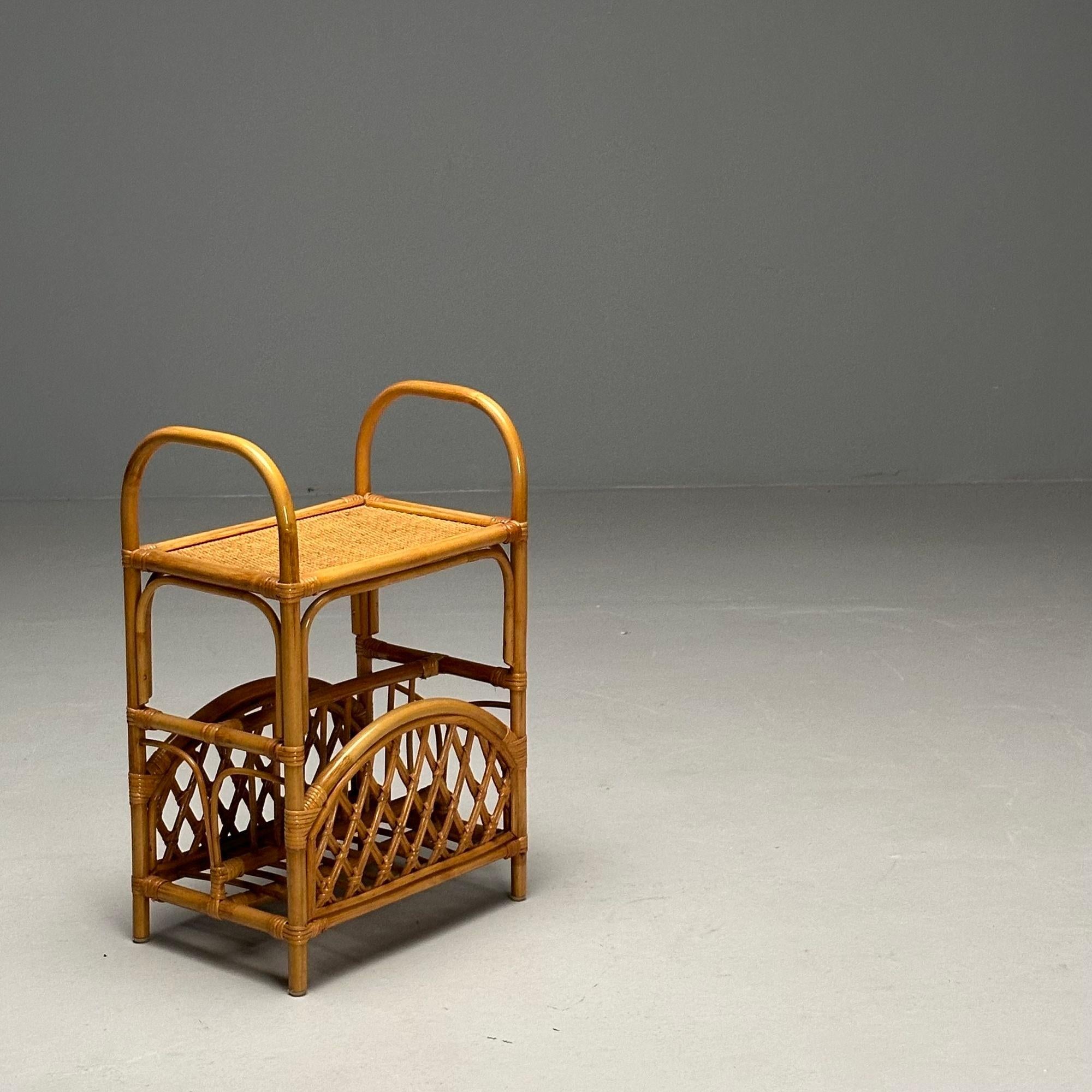 Portariviste svedese di metà secolo, bambù, rattan, Svezia, anni '60

Portariviste vintage chic in bambù e rattan progettato e prodotto in Svezia nella seconda metà del XX secolo.

Bambù, Rattan
Svezia, anni '60 circa

ISX