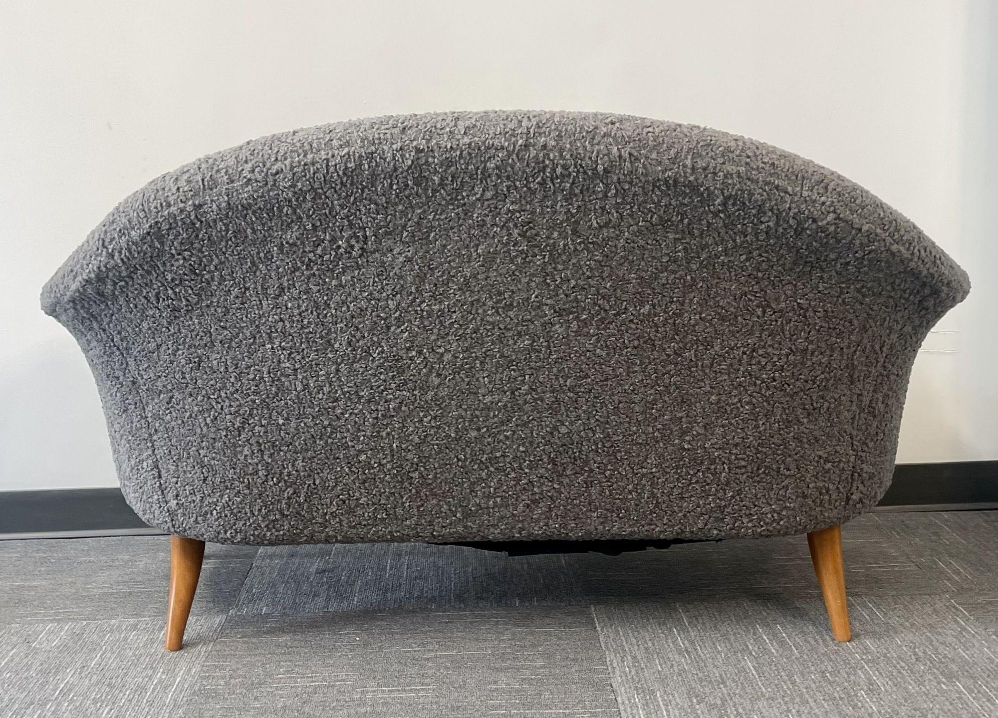 Swedish Mid-Century Modern 'Paradiset' Sofa, Kerstin Hörlin-Holmquist, Sheepskin For Sale 2