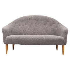 Swedish Mid-Century Modern 'Paradiset' Sofa, Kerstin Hörlin-Holmquist, Sheepsk