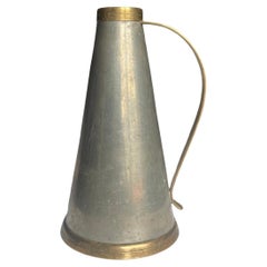 Swedish Mid-Century Modern Pewter and Brass Vase with Handle by JLH, 1957