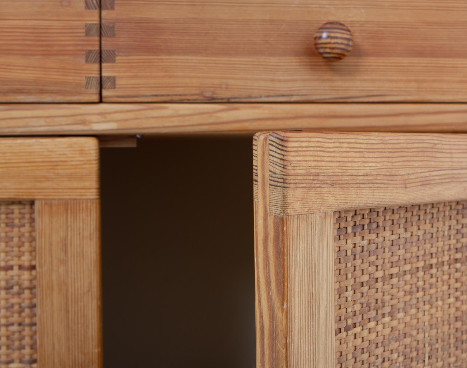 Swedish Mid-Century Modern Pine Cabinet Model 