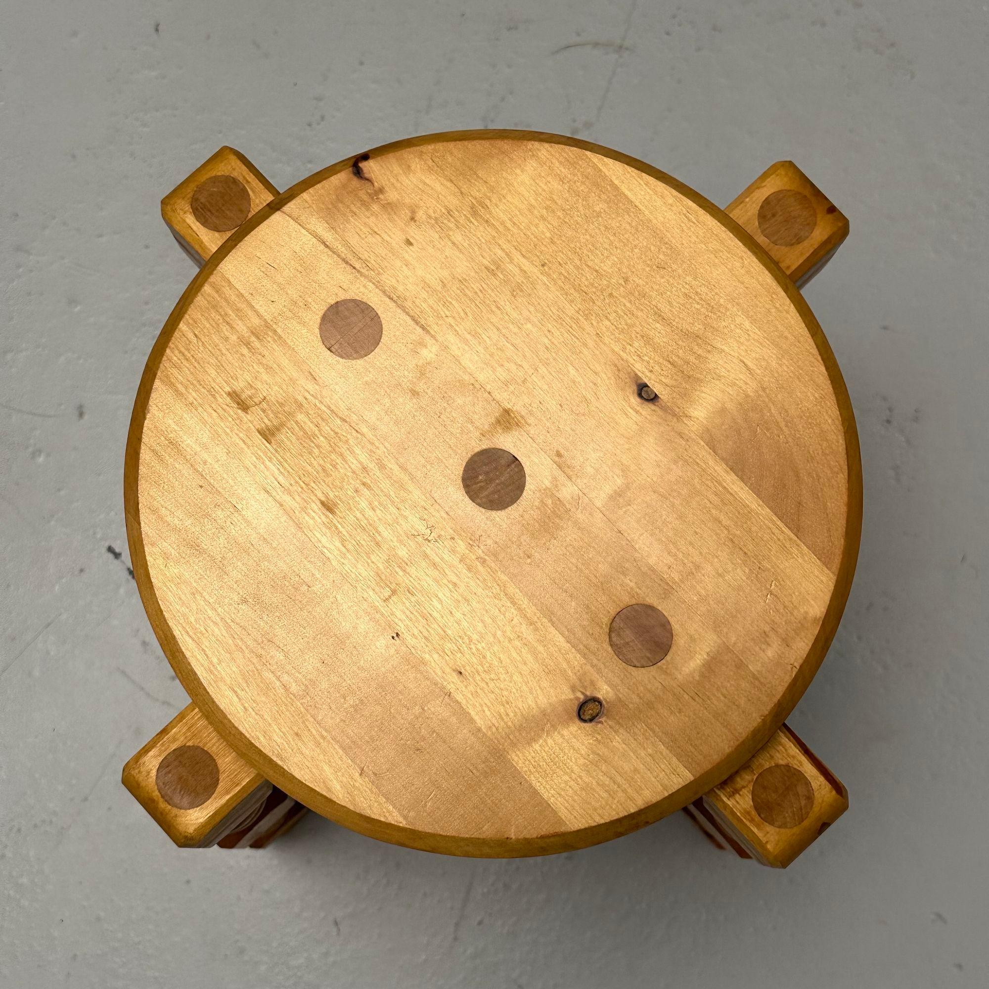 Bouleau Tabourets ludiques suédois modernes du milieu du siècle, bouleau, Suède, années 1960 en vente