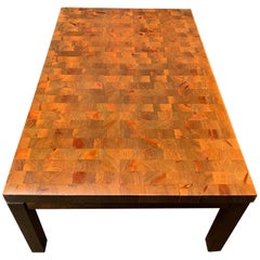 Tavolo da cocktail rettangolare in pino svedese del Mid-Century Modern