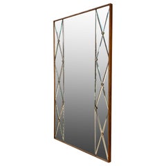 Swedish Mid-Century Modern Rectangular Wall Mirror, circa 1950