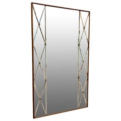 Swedish Mid-Century Modern Rectangular Wall Mirror, circa 1950