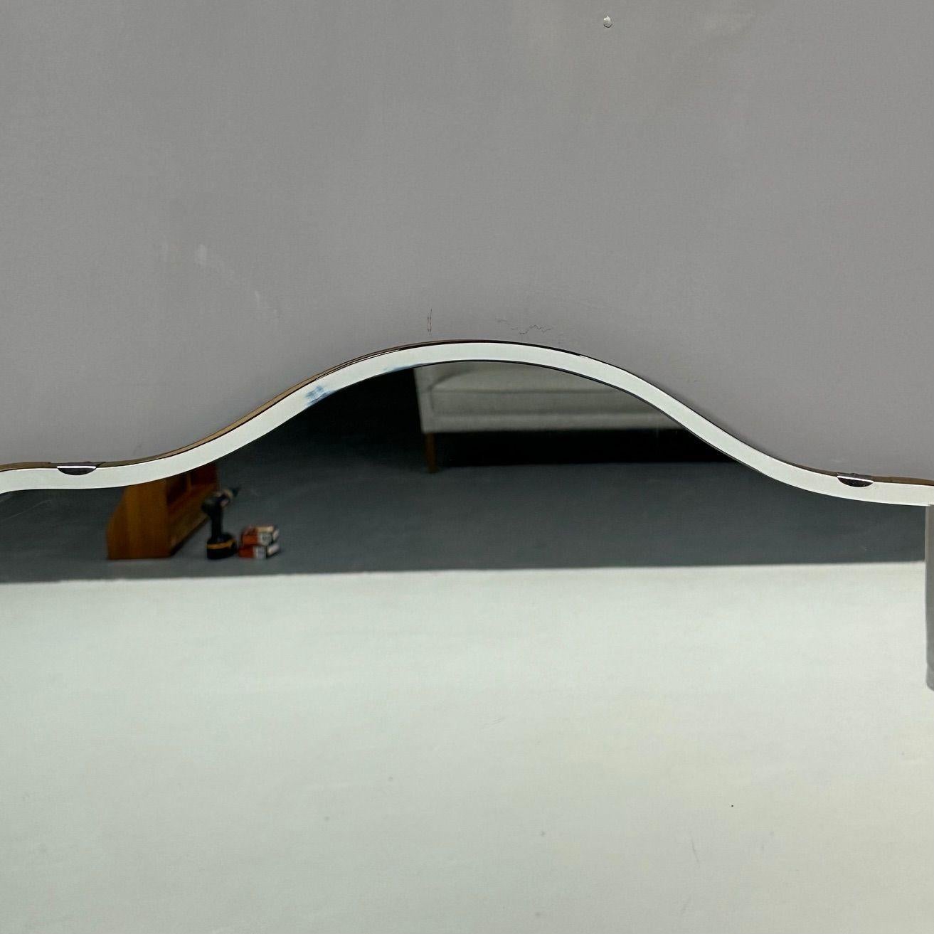 Schwedischer Mid-Century-Modern-Wandspiegel, Schilfrohrform, Schweden, 1970er Jahre (Spiegel) im Angebot
