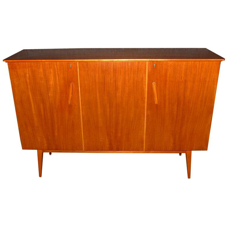 Swedish MidCentury Modern Teak Credenza For Sale at 1stDibs