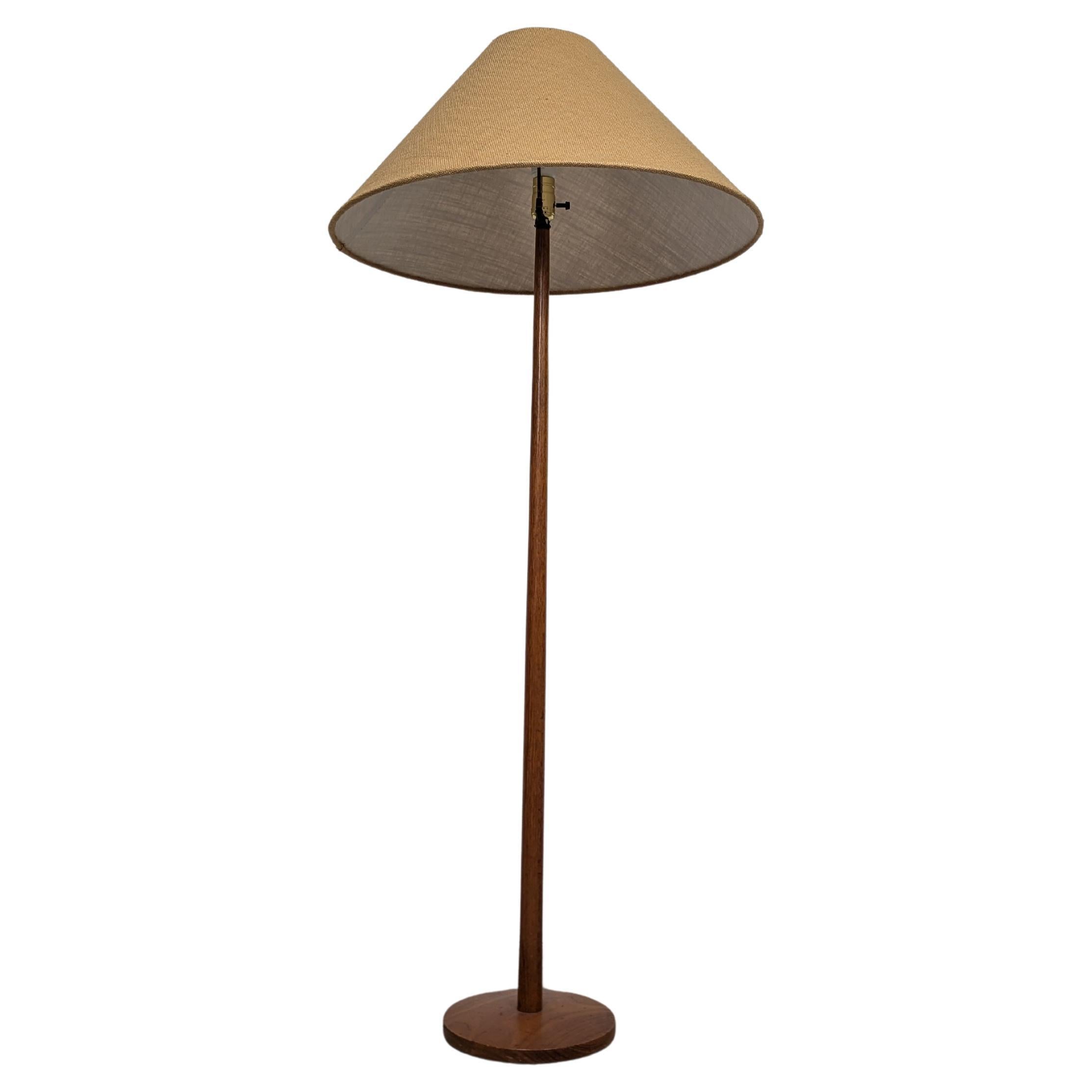 Swedish Mid Century Modern Teak Floor Lamp by George Kovacs, c1960s