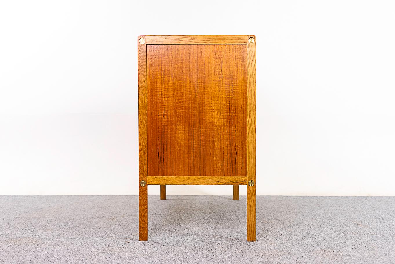 Swedish Mid-Century Modern Teak & Oak Cabinet For Sale 3