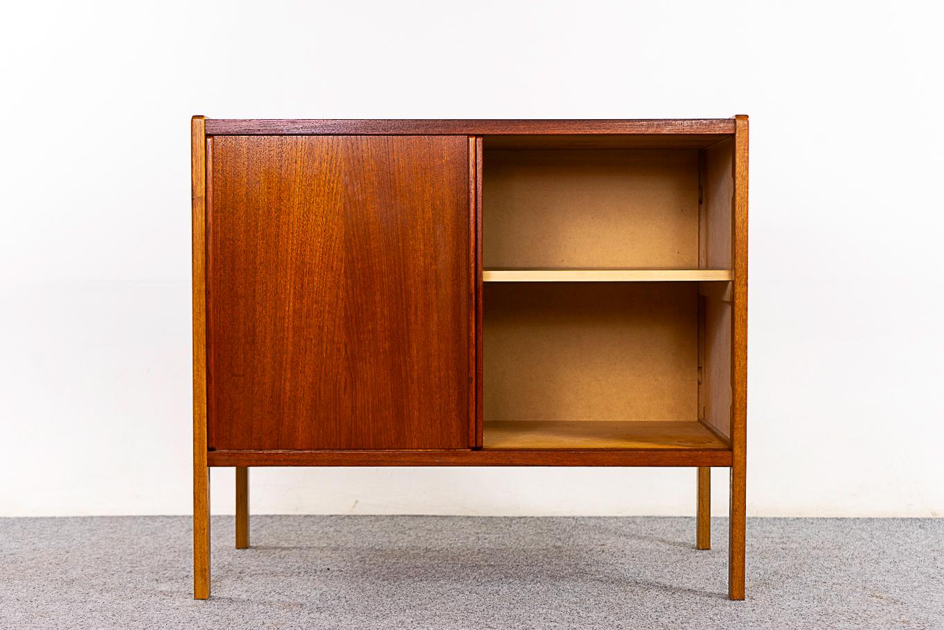 Scandinavian Modern Swedish Mid-Century Modern Teak & Oak Cabinet For Sale