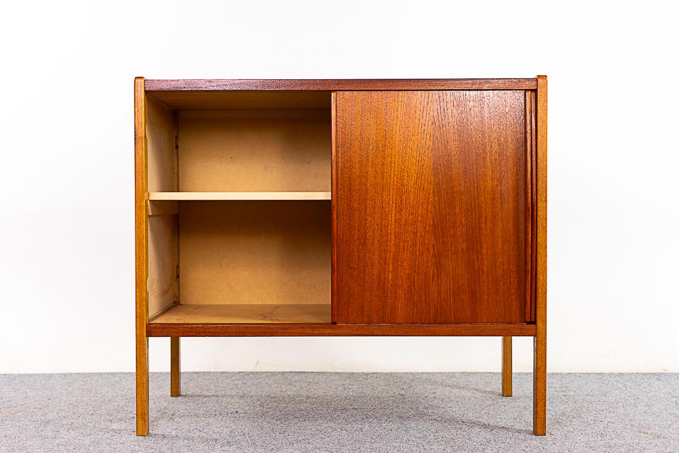 Mid-20th Century Swedish Mid-Century Modern Teak & Oak Cabinet For Sale