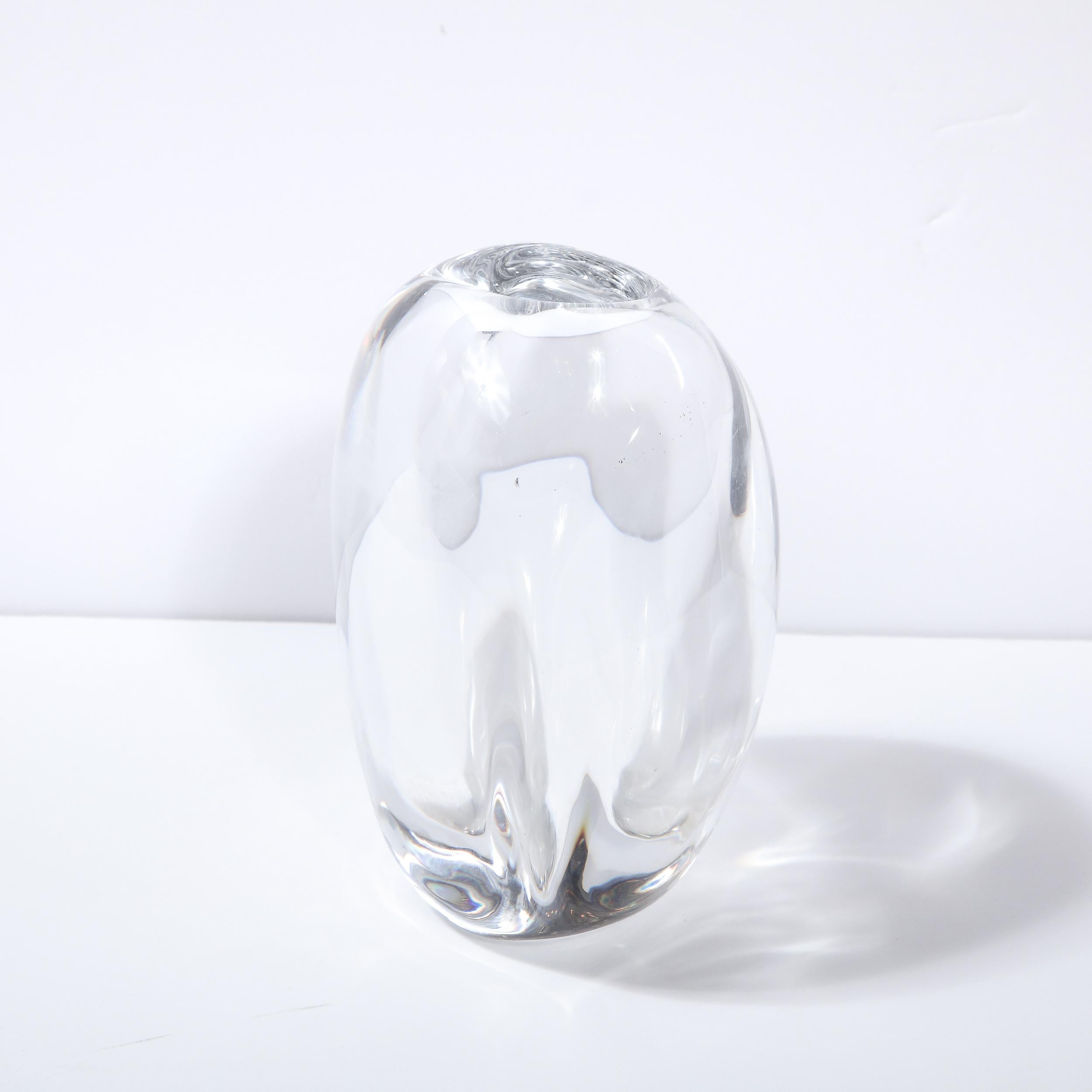 Schwedische Vase aus transluzentem Glas von Göran Wärff für Kosta Boda (Mitte des Jahrhunderts) im Angebot 3