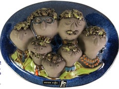 Swedish Mid-Century Modern Wall Plaques Aimo Nietosvuori for Jie Verkstad, 1970s