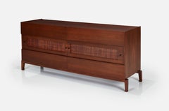 Swedish Mid Century Modern Walnut Dresser by Edmond J. Spence, c1950s