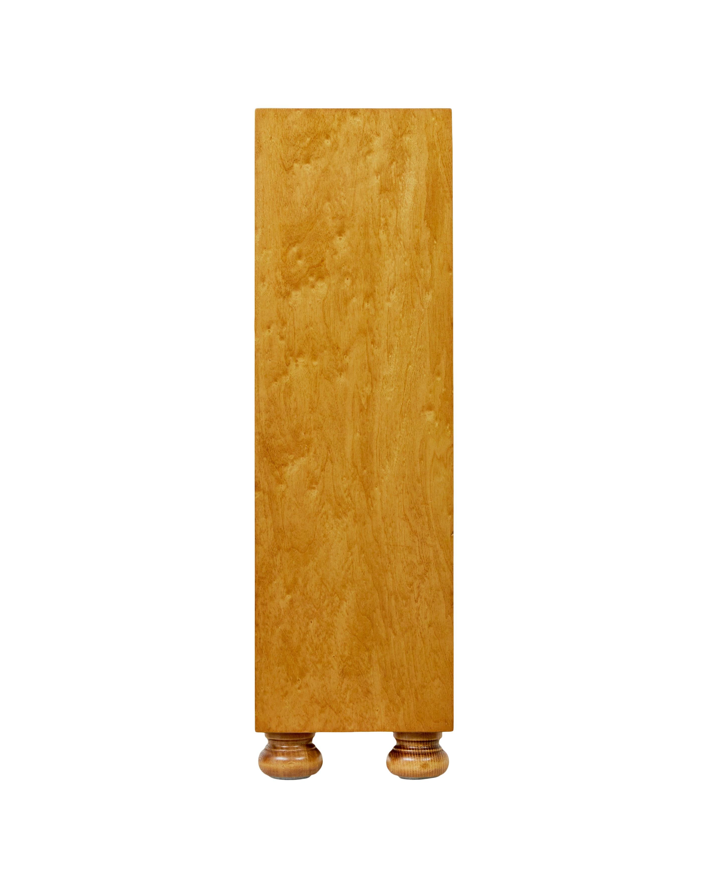 Mid-Century Modern Swedish mid century open birch bookcase