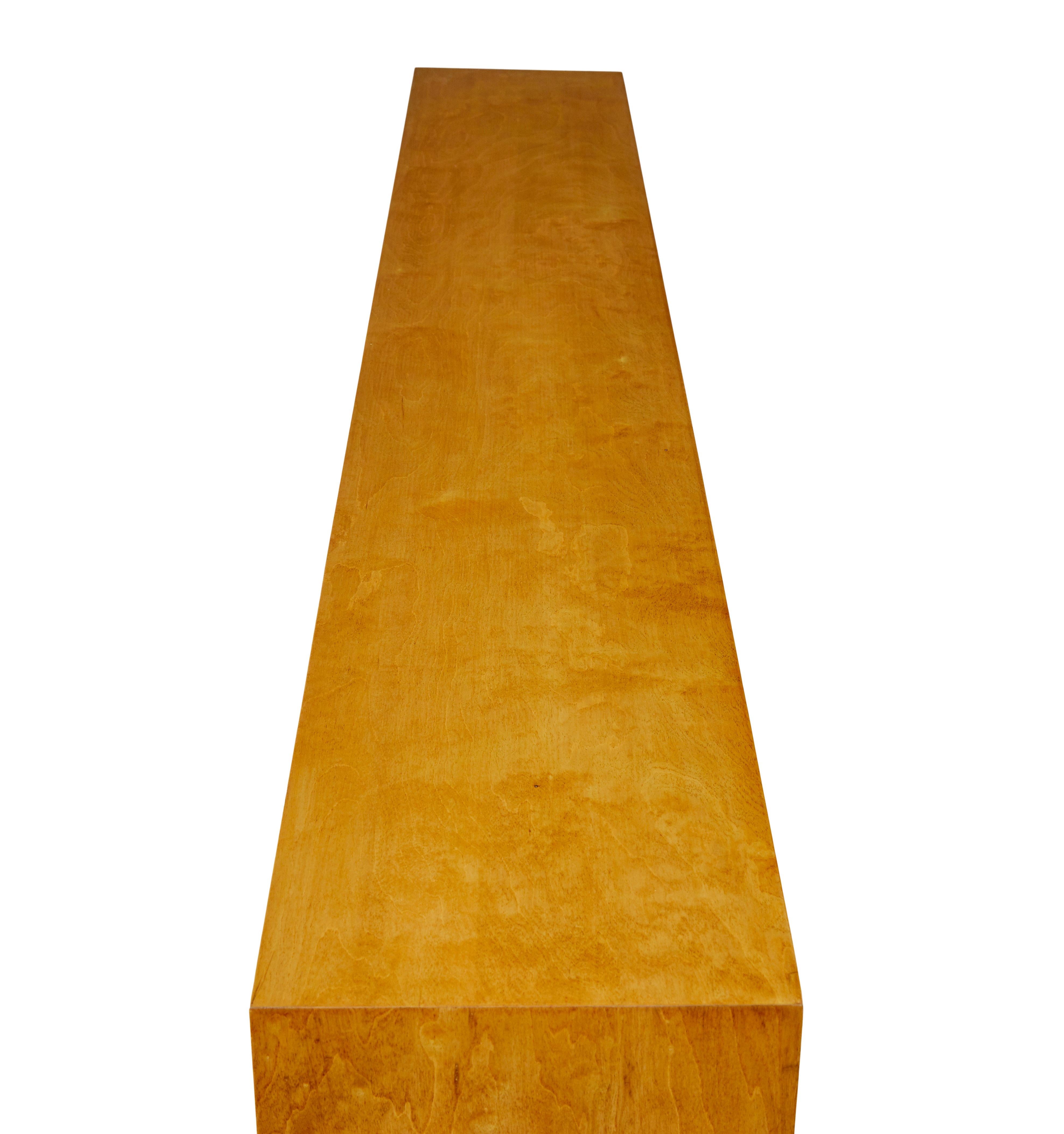 20th Century Swedish mid century open birch bookcase