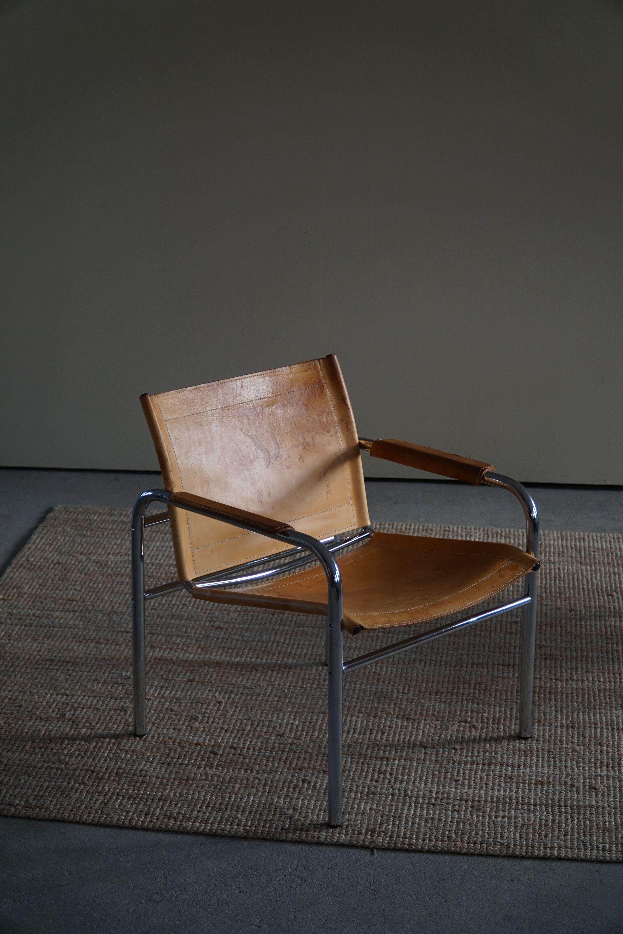 Swedish Mid Century Pair of Lounge Chairs by Tord Björklund, Model Klinte, 1970s 3