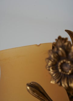 Schwedische Pendelleuchte aus der Mitte des Jahrhunderts Messing und Glas von Bröderna Malmström