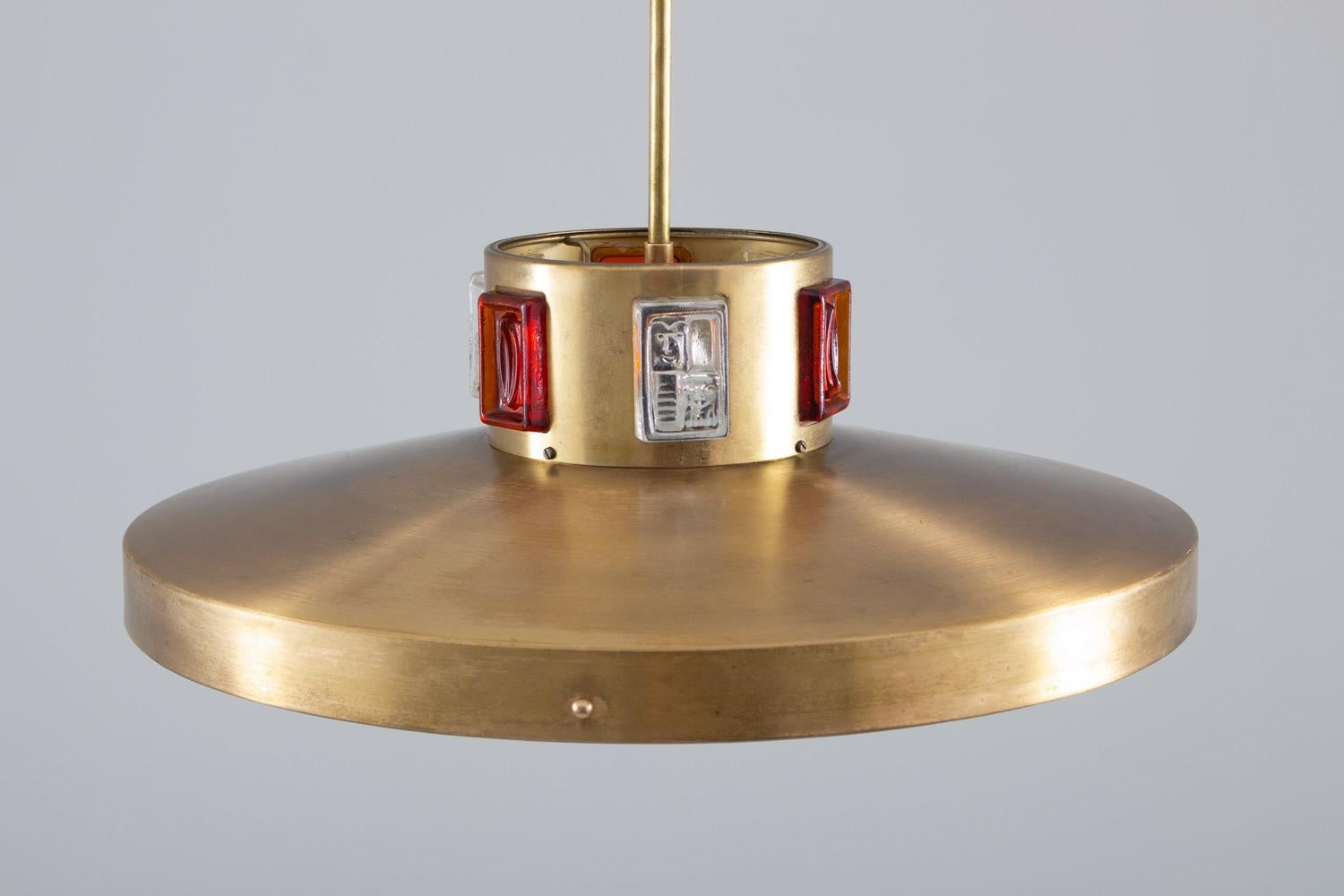 Swedish Midcentury Pendant by Einar Bäckström For Sale 2