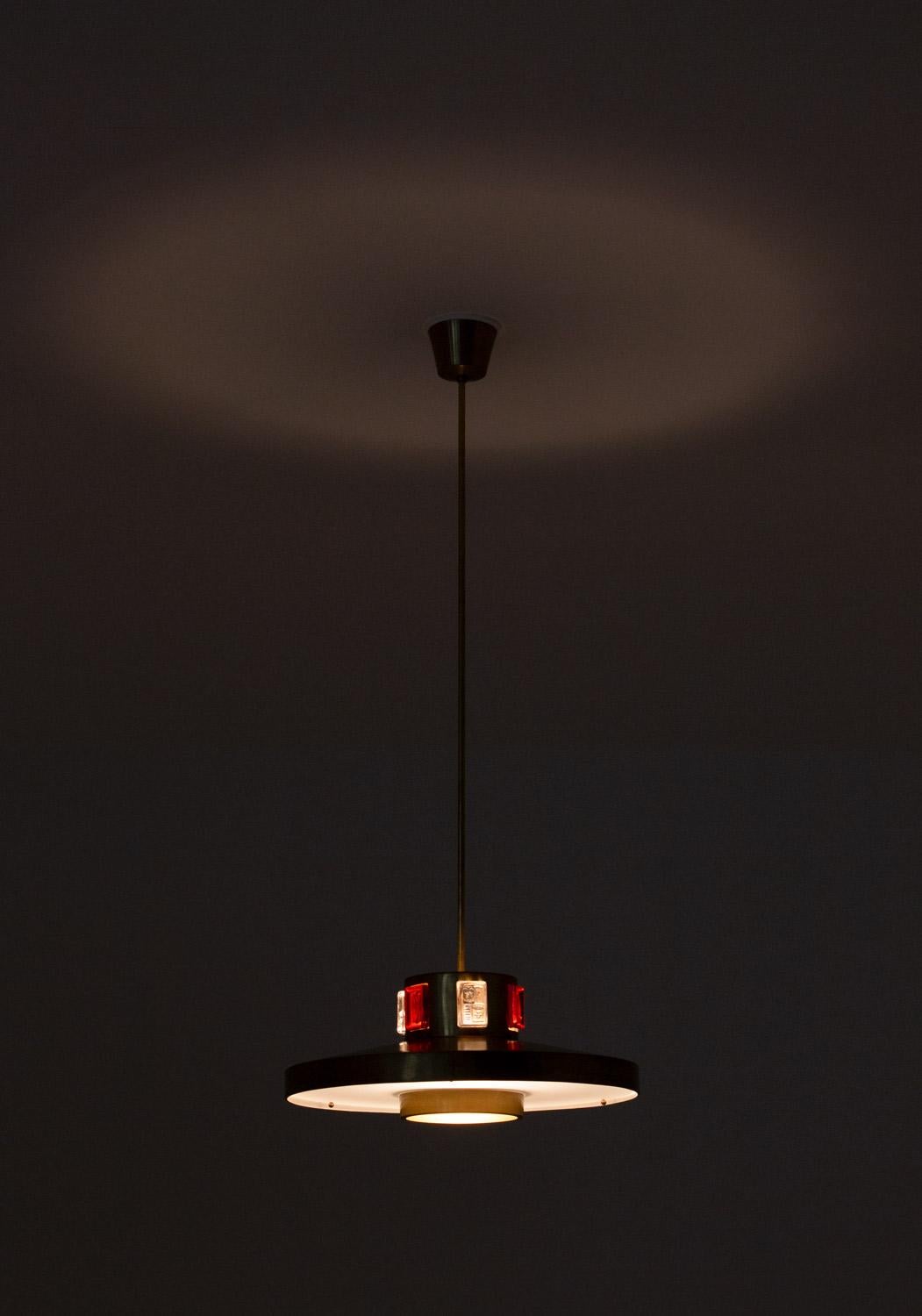 Swedish Midcentury Pendant by Einar Bäckström For Sale 3